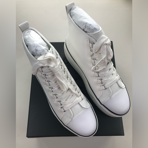 New in Box D’Amelio DB Eyekonn Platform Sneakers in White Canvas, Size 7.5 M - Picture 7 of 15